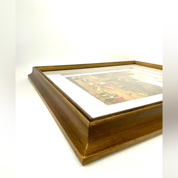 ALTERED Reimagined Thrift Store Find Framed Christmas Rudolph Reindeer Decor - Picture 9 of 10